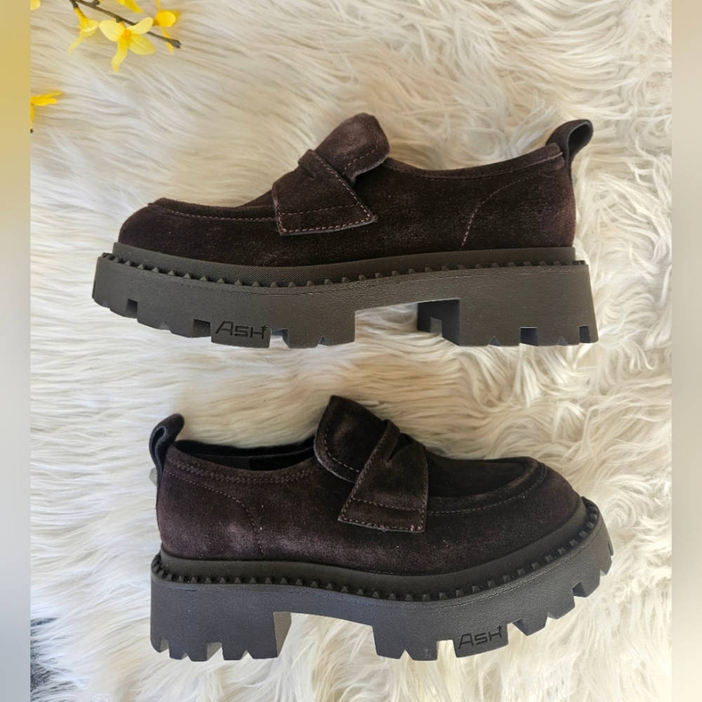 NIB Ash Genial Suede Loafer + Tote Bag